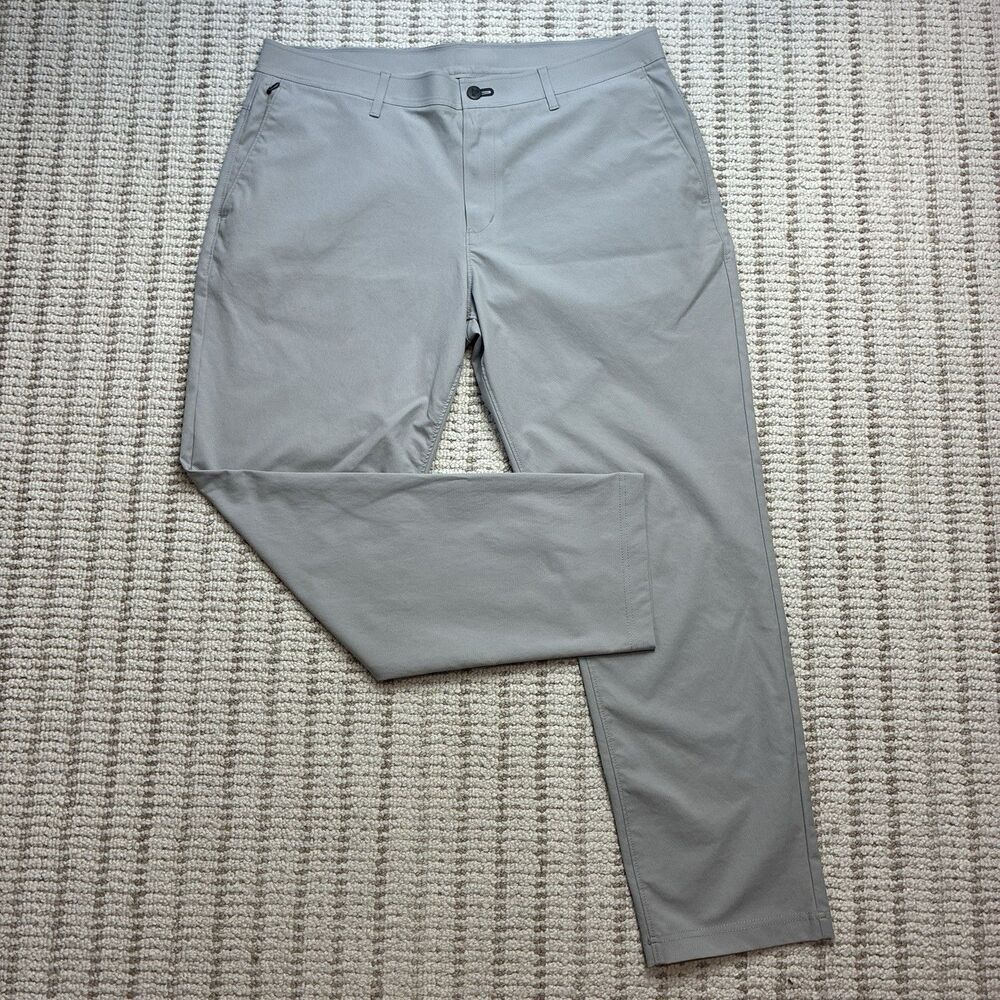 Public Rec Gamechanger Pants Mens 36x30 Gray Straight Chino 5 Pocket Stretch